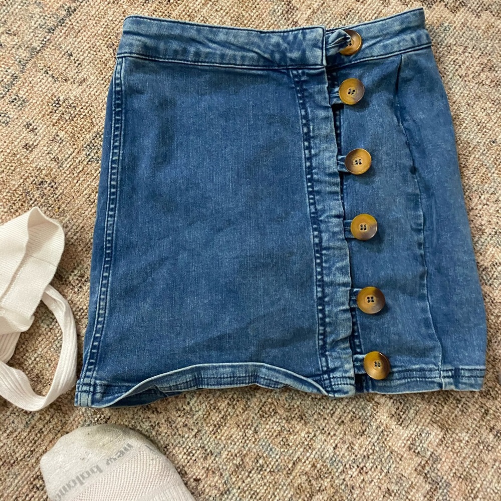 Free people Denim skirt